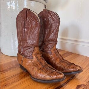 Genuine Mexican Gator Leather Cowboy Boots